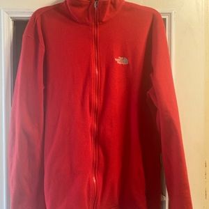 Soft Red north face light weight jacket